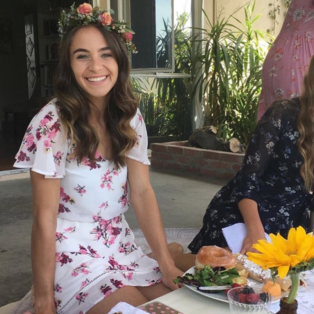 FLORAL + WHITE DRESS